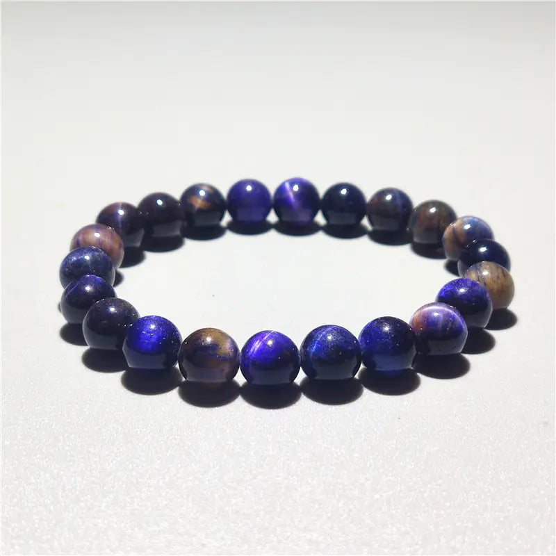 Star Sky Ball Peter Purple Tiger Eye Bracelet