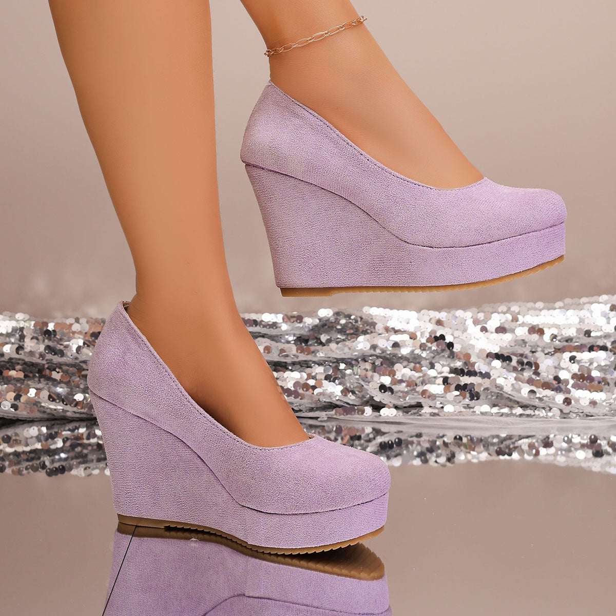 High Heel Platform Shoes Soft Sole Non-Slip