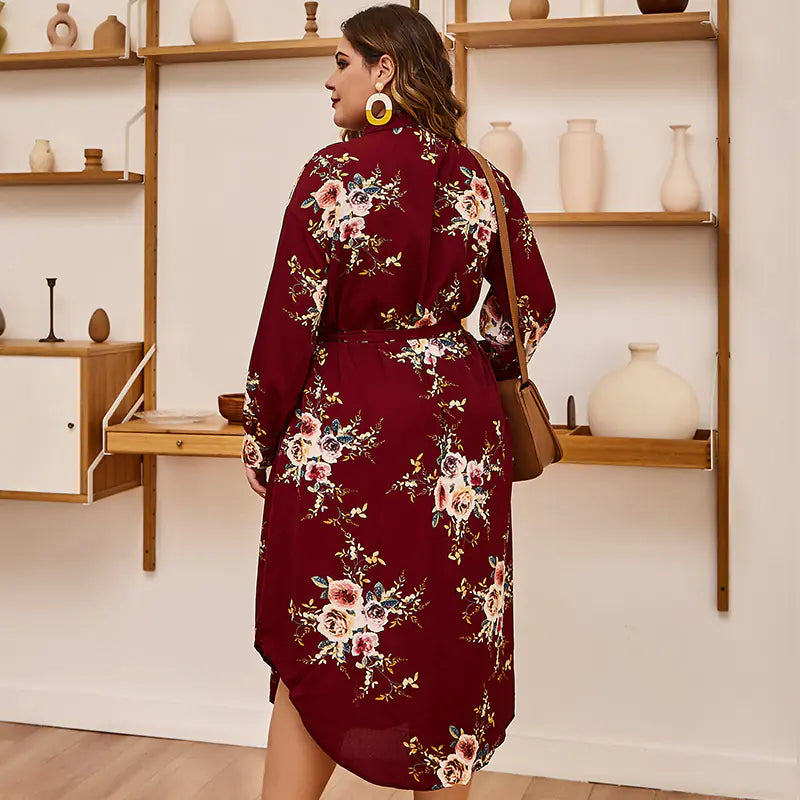 Trendiges Damen-Plus-Size-Kleid