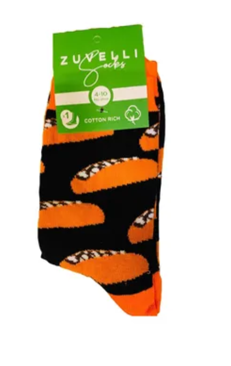 Women's Taco Printed Super Soft Cotton Socks