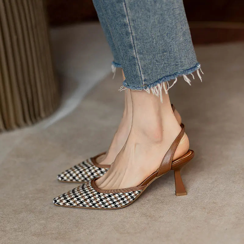 Vintage Pointed Toe Heels for Women