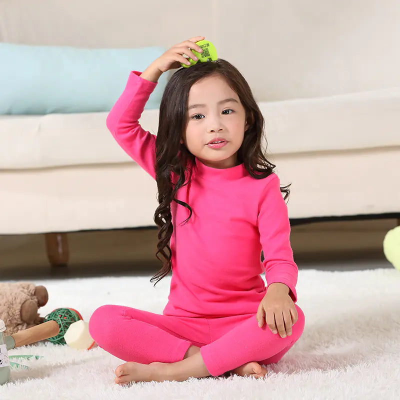 Girls' Pajamas Long Sleeve Set (Two-Piece)