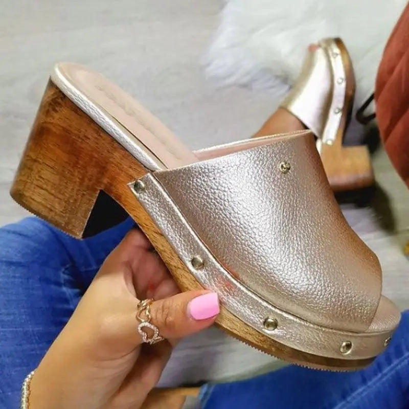 Thick-heeled Wedge Platform Sandals for Women - Trendy Attic Store01