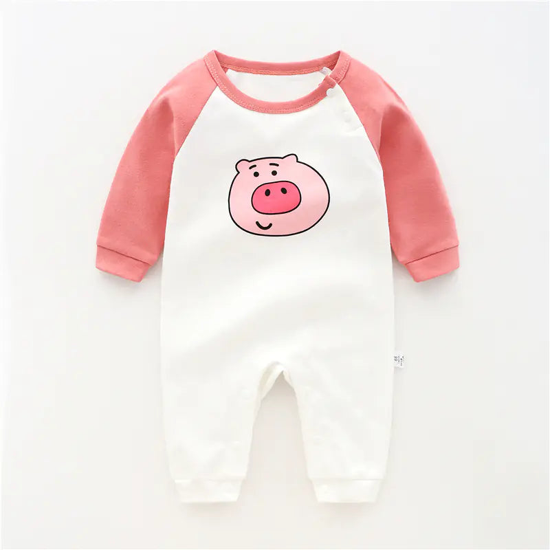 Cotton Long Sleeve Baby Bodysuit for Newborns