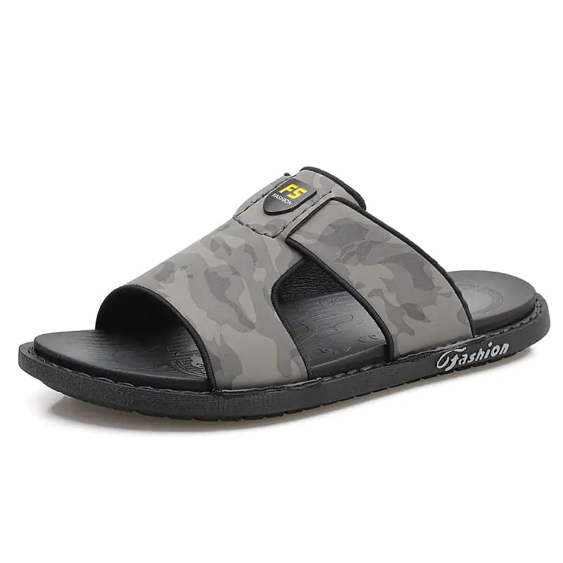 Men's Soft Sole Leather Non-Slip Flip Flops Shoes - Trendy Attic Store01