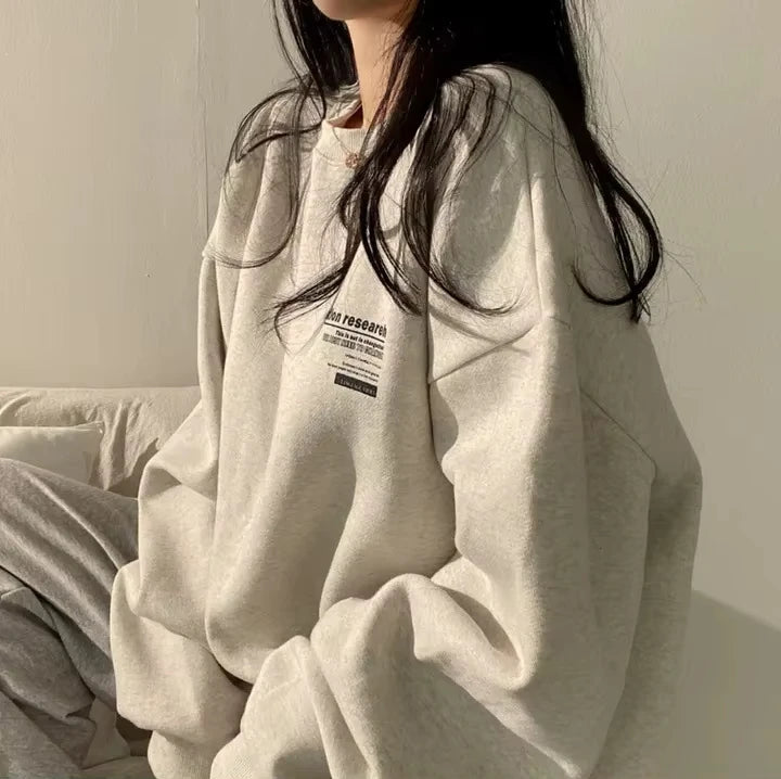 Oversized Hoodie Women Sweatshirts Long Sleeve Hoodies Casual Letter