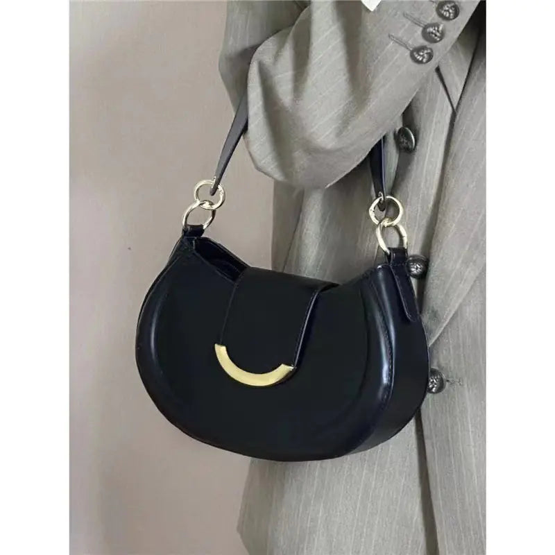 Vintage Saddle Bag for Women - Chic Shoulder Crossbody