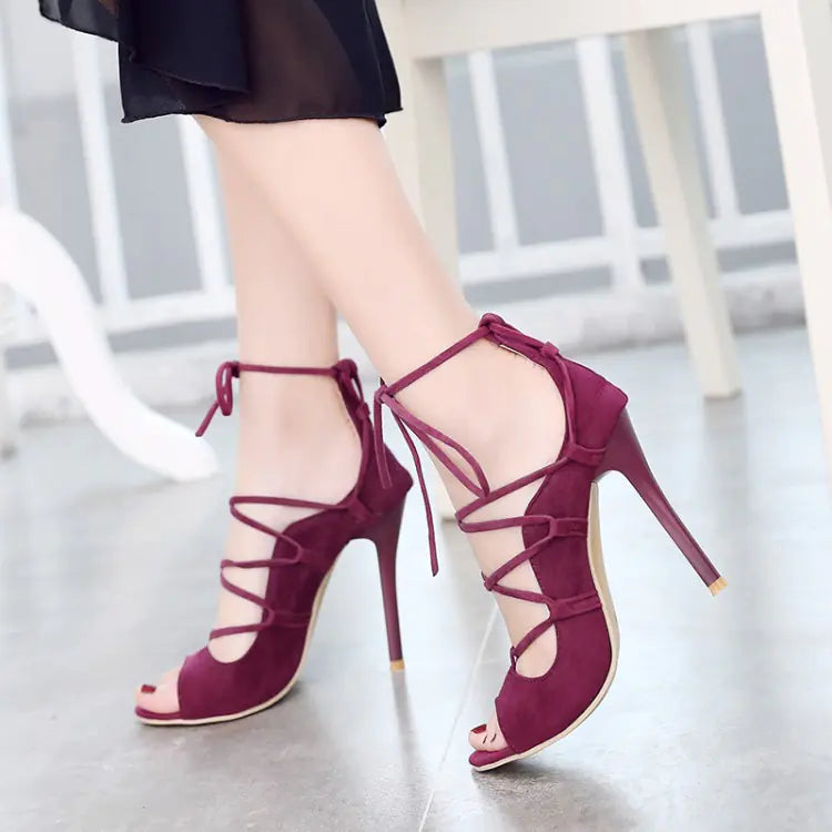 Roman High Heel Peep Toe Sandals