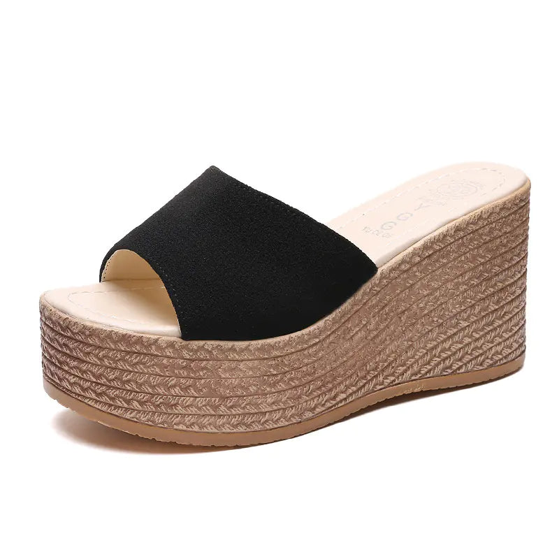 Keilabsatz-Sandaletten Flip-Flops Plateausandalen