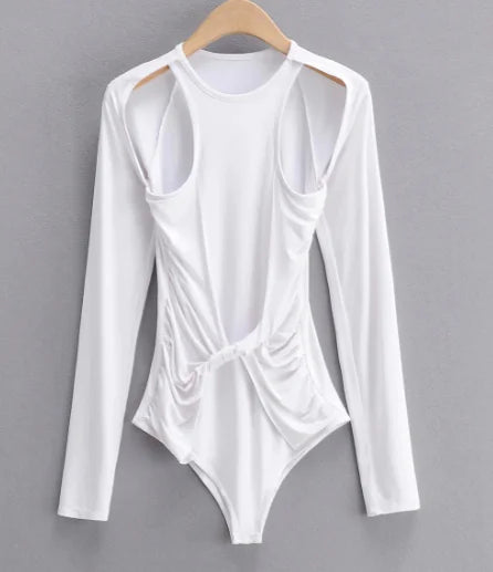 Fashion Cutout Long Sleeve T-Shirt for Women