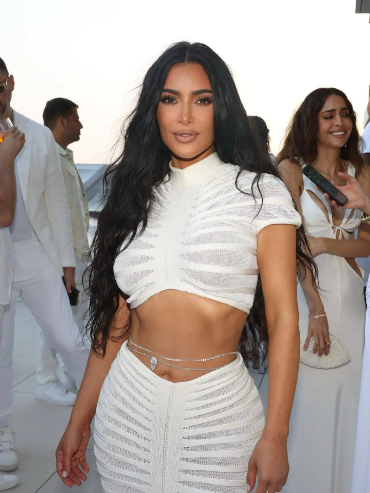 Cross-Border Supply: Women's Knit Sheer Club Outfit