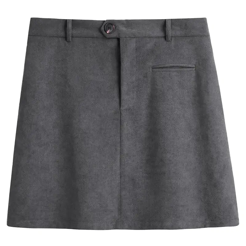 Plus Size Sweet High Waisted Skirt for Spring Casual