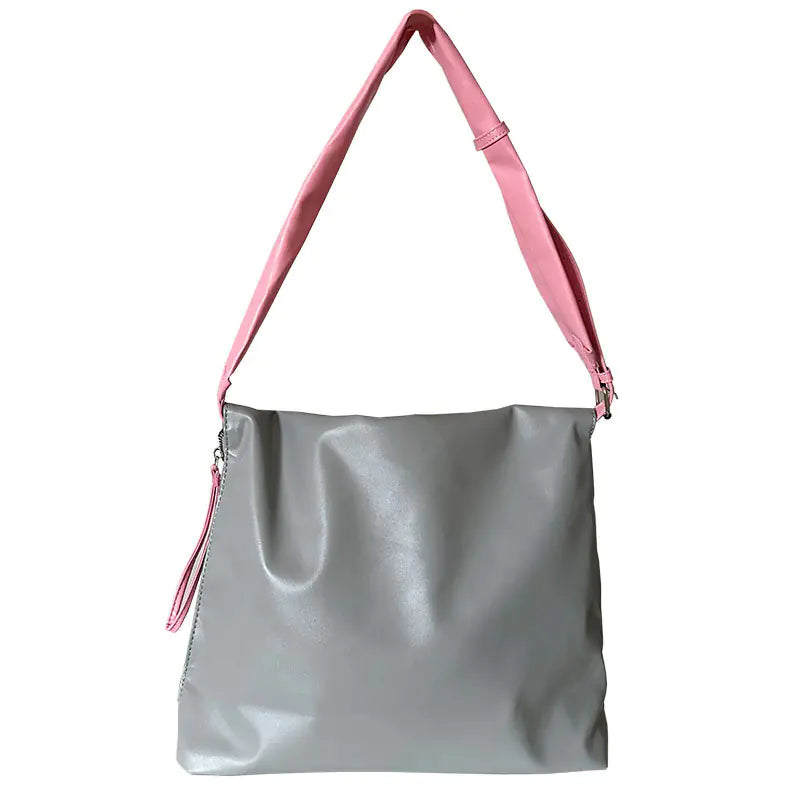 Elegant Soft Leather Square Tote Handbag for Women