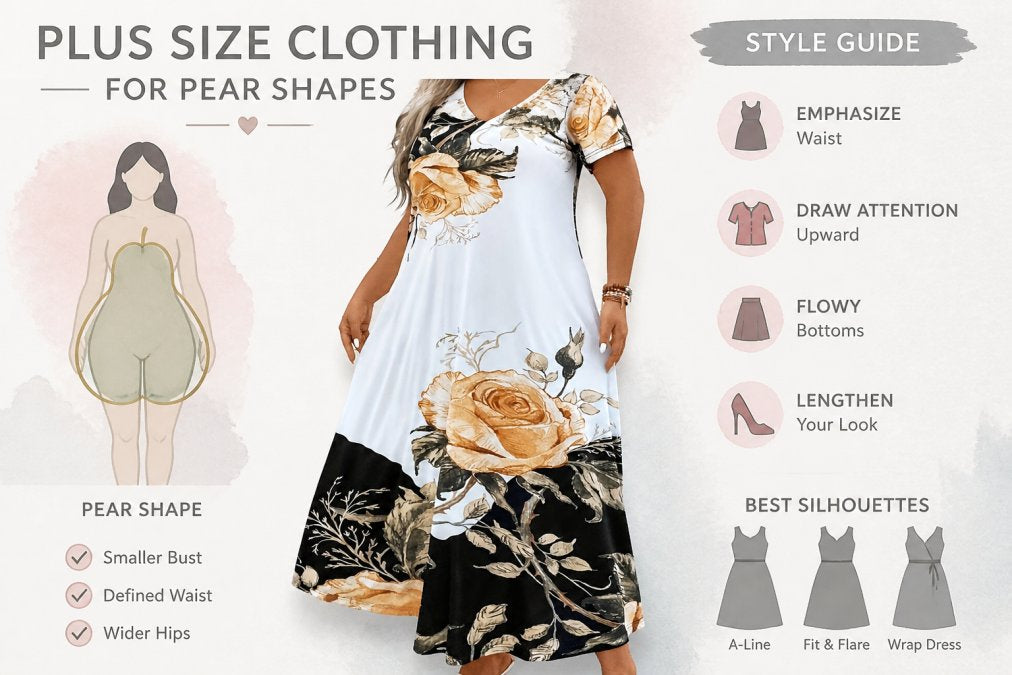 Plus Size Clothing for Pear Shapes: Style Guide