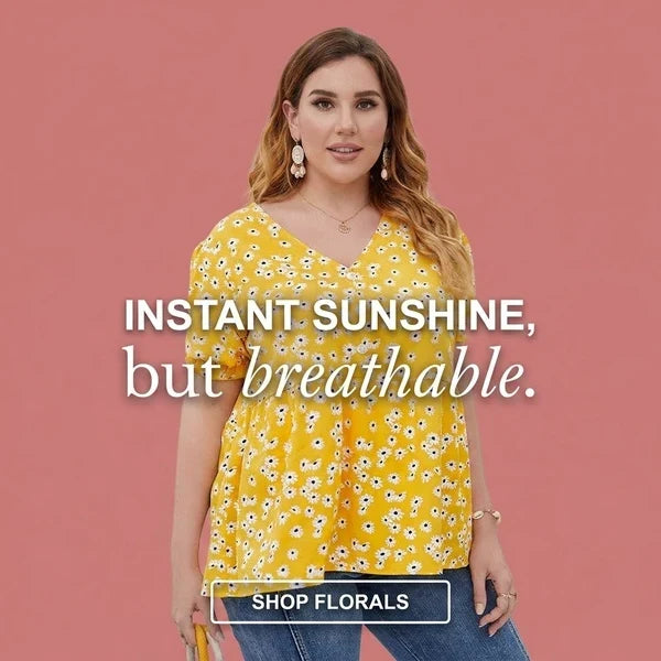 Plus Size Floral Shirt