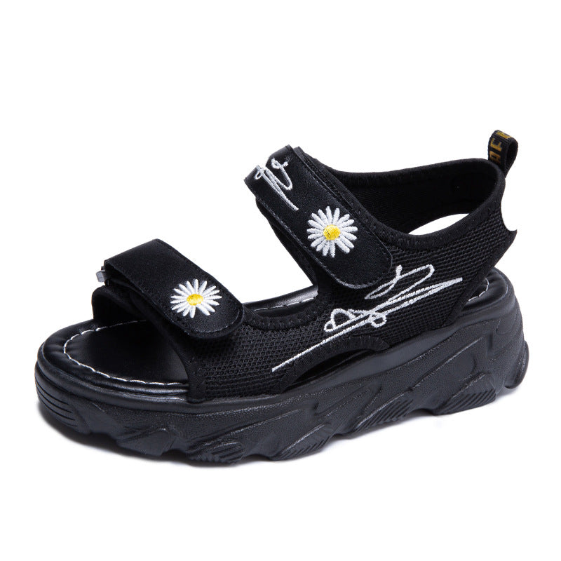 New Velcro Platform Casual Beach Shoes for Women