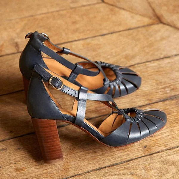 Summer Fashion Women’s High-Heeled Buckle Sandals