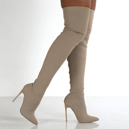 Autumn Winter Over-the-Knee High Heels Boots