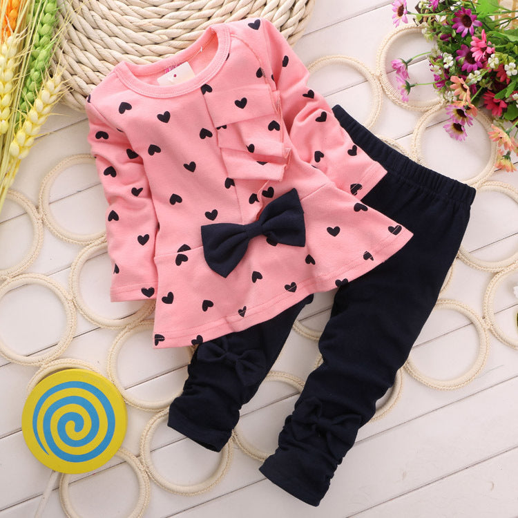 Heart Bow Set for Girls