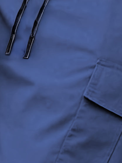 Heavy-Duty Shorts with Multi-Pocket Design