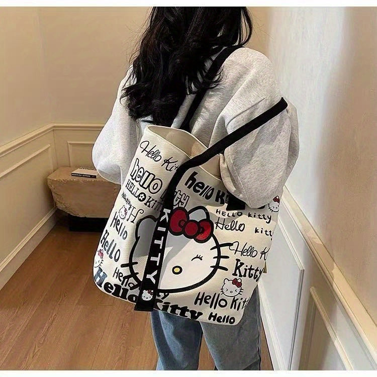 Sanrio Official Hello Kitty Women's Large Capacity Tote Bag