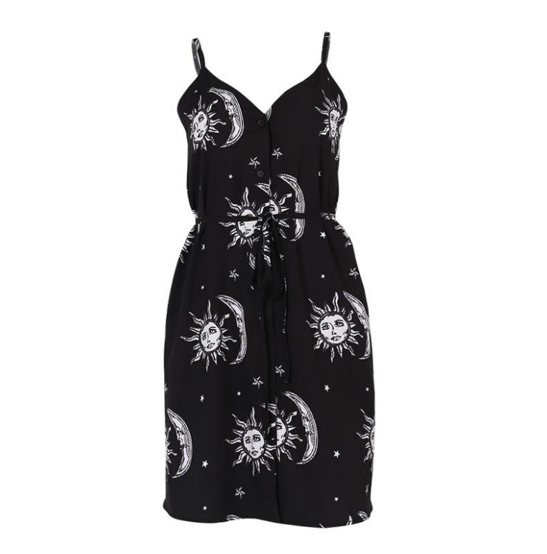 Floral Backless Summer Dress for Women