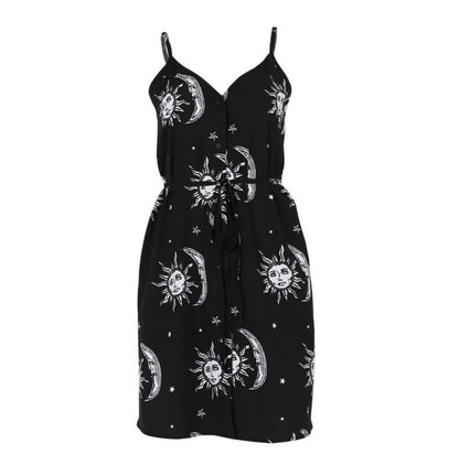Floral Backless Summer Dress for Women