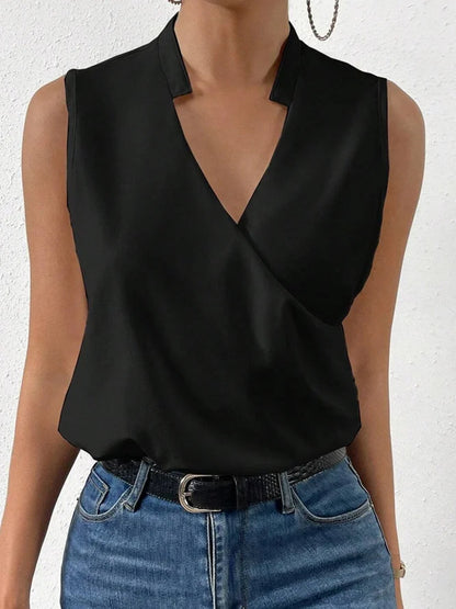 Summer Women's Printed V-Neck Blouse Shirt