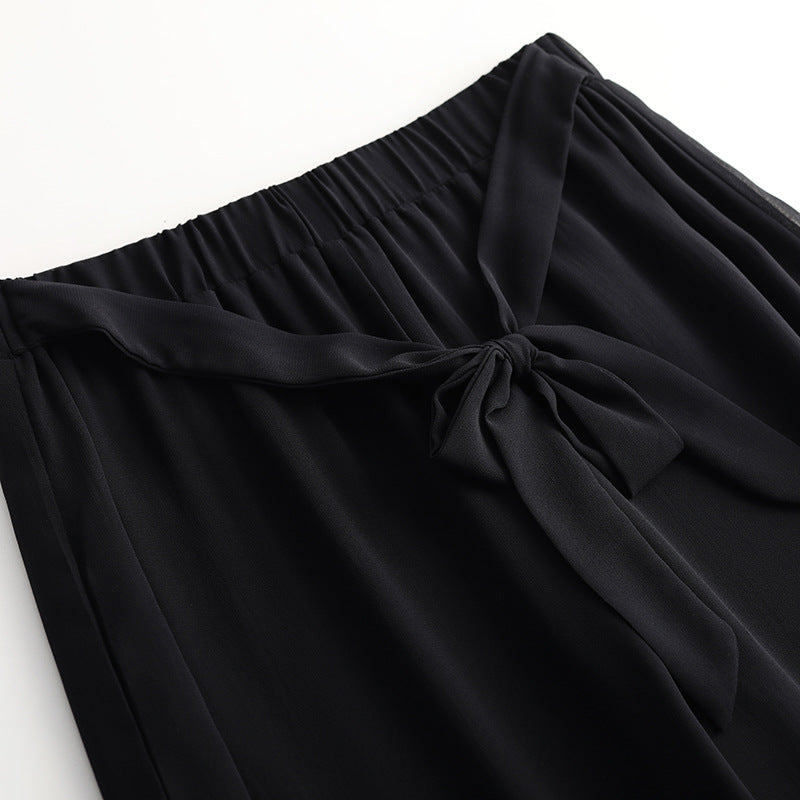 Chiffon Wide-Leg Pants for Plus Size Women