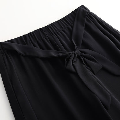 Chiffon Wide-Leg Pants for Plus Size Women