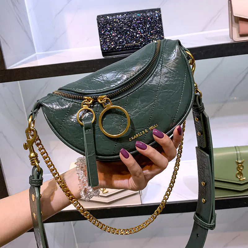 Chic Korean Casual Chain Tassel Crossbody Bag