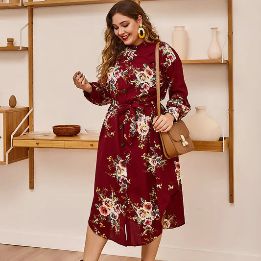Trendy Plus Size Women's Fashion Dress