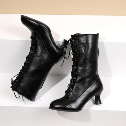 Women's Fall Martin Boots - Korean Style Lace-Up Short Boots