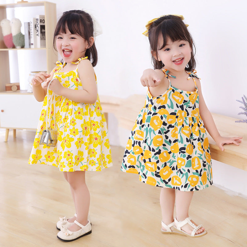 Girls' Floral Princess Dress