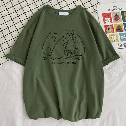 Summer Go Away Human Printed T-Shirts  Quality Design