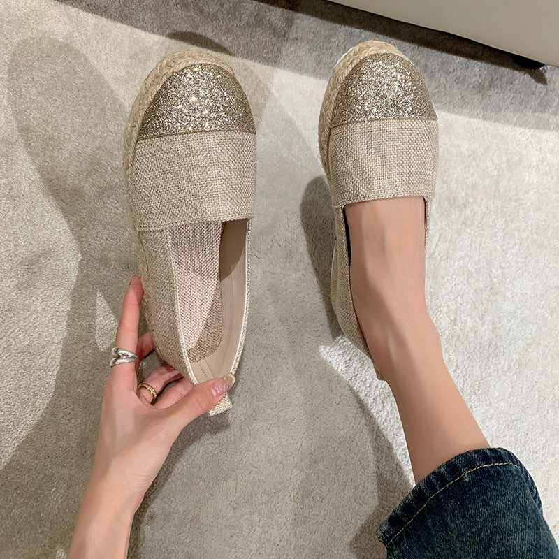 Women's Casual Fisherman Shoes with Thick Sole Design