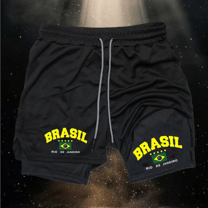 Men's Brazilian-Themed Swim Shorts
