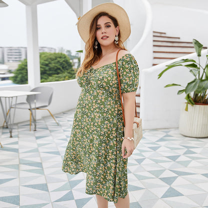Plus Size Floral Dress for Women