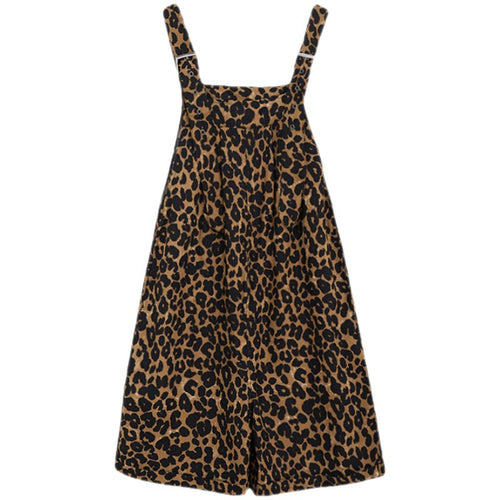 Plus Size Women's Leopard Print Overalls