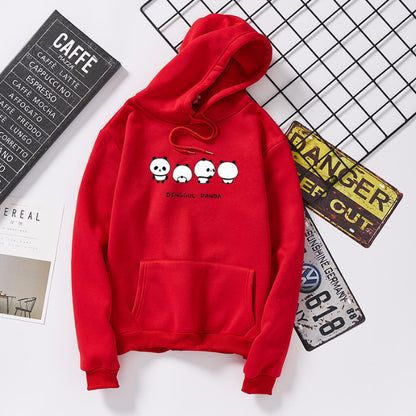 Hooded Padded Blouse Couple Pullover Fleece Sweater