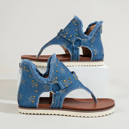 Women's Summer Non-slip Clip Toe Flat Sandals