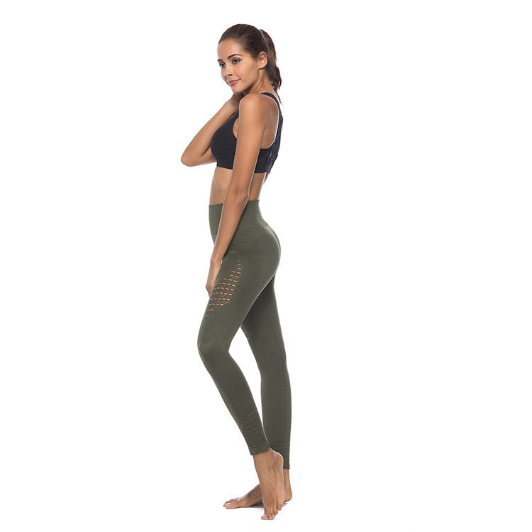 High-Waist Gradient Starry Sky Yoga Pants for Women