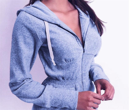 New Women's Hoodie Knit Jumpsuit with Shorts