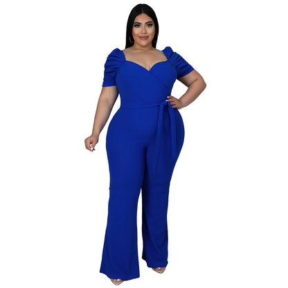Spring/Summer Plus Size Women's Jumpsuit