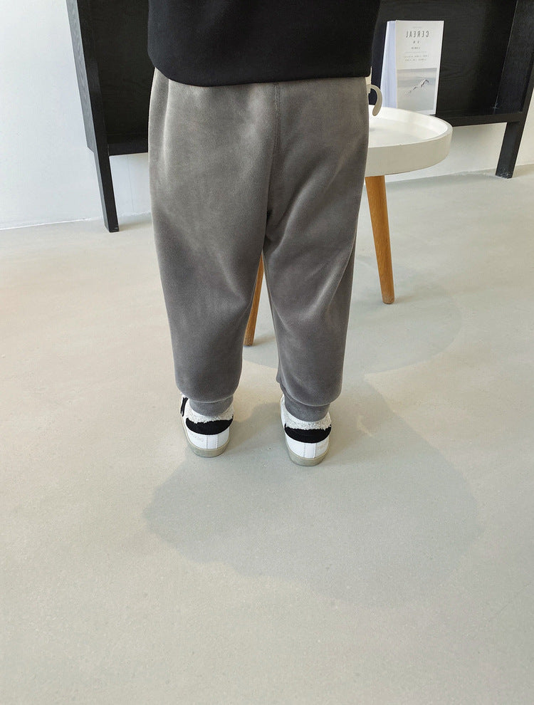 Boy's Velvet Pants