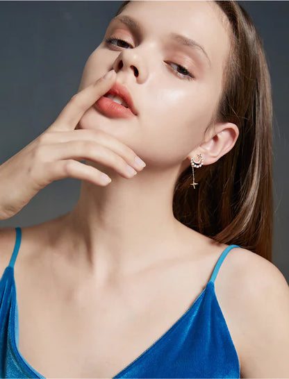 Spring Star and Moon Earrings for Women - Trendy Style