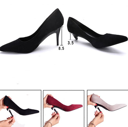 Foldable High Heels with Adjustable Pointed Toe