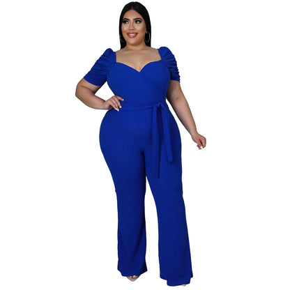 Spring/Summer Plus Size Women's Jumpsuit