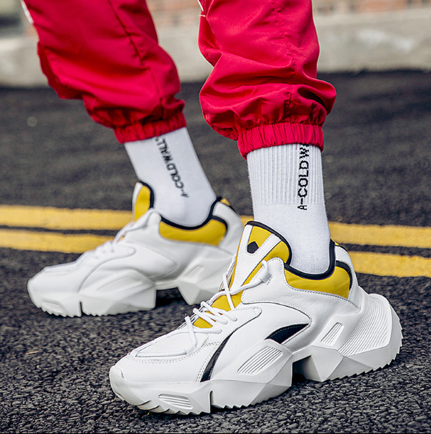 Men's Spring Fashion Sneakers  Trendy Casual Dad Shoes