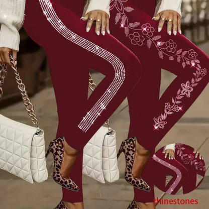 Plus Size Two-Piece Set - Elegant Striped Pattern